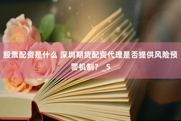 股票配资是什么 深圳期货配资代理是否提供风险预警机制？_5