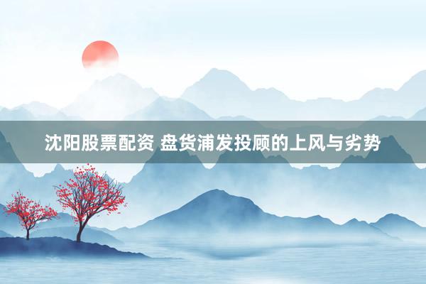 沈阳股票配资 盘货浦发投顾的上风与劣势