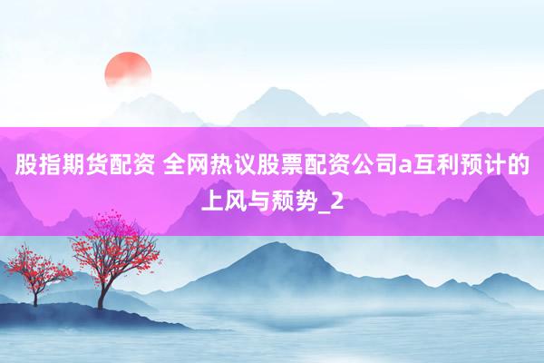 股指期货配资 全网热议股票配资公司a互利预计的上风与颓势_2