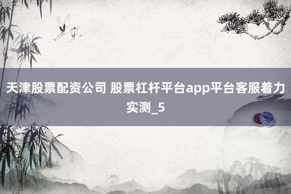 天津股票配资公司 股票杠杆平台app平台客服着力实测_5